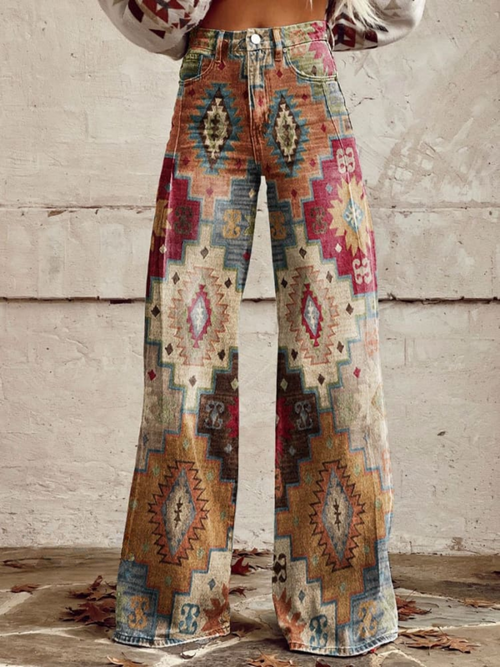 Nomad Mosaic Vintage Flared Pants