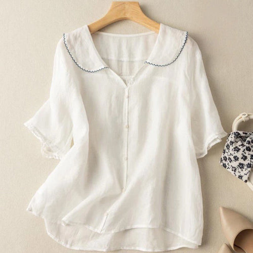 Provence Linen Blouse