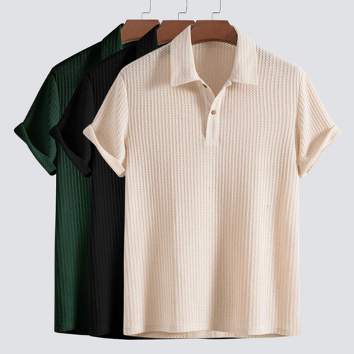 Milan Waffle Knit Polo