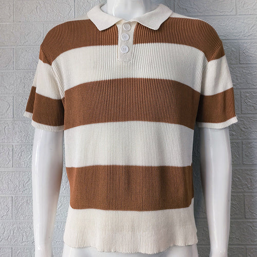Riviera Striped Knit Polo