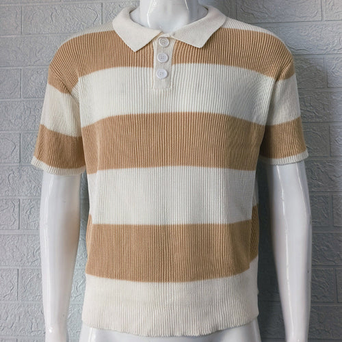 Riviera Striped Knit Polo