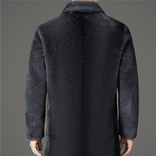 Sleek Fur Overcoat
