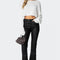 Faux Leather Flared Pants
