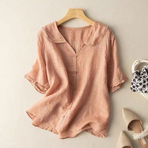 Provence Linen Blouse