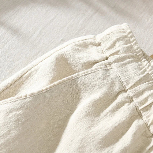 Hanzo Linen-Cotton Pants