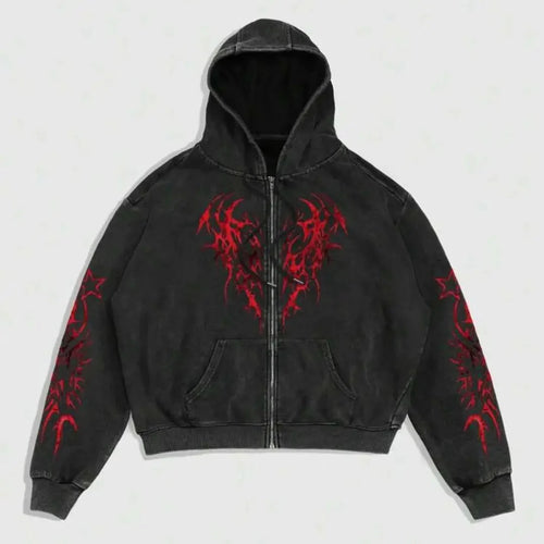 Raven Zip Hoodie