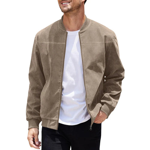 Suede Bomber Jacket