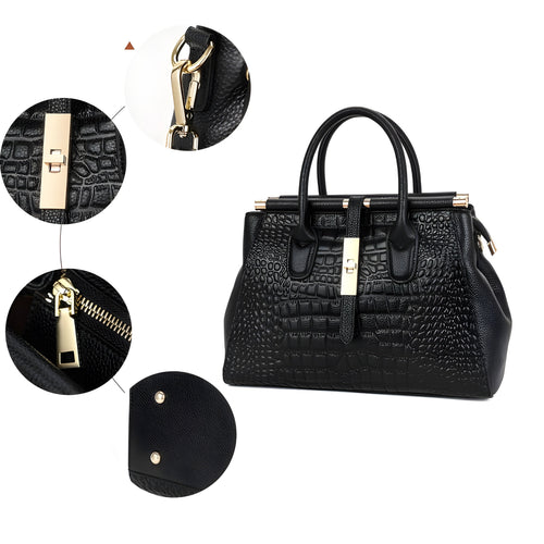 Milano Croc Leather Bag