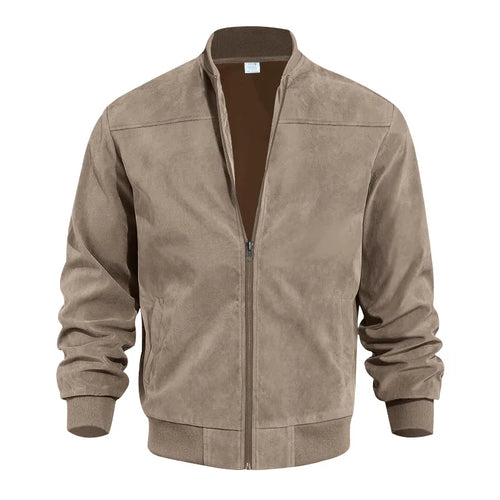 Suede Bomber Jacket