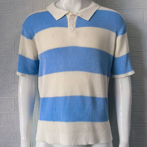 Riviera Striped Knit Polo