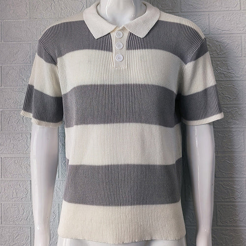 Riviera Striped Knit Polo