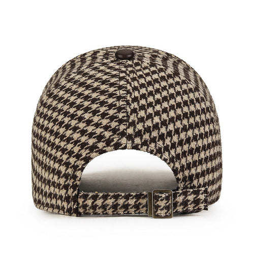 Houndstooth Leather Fedora