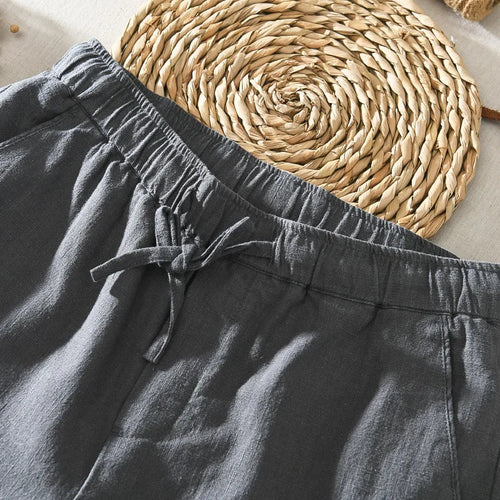 Hanzo Linen-Cotton Pants